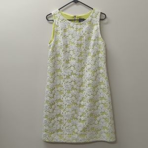 Bright Lime and White Vince Camuto Dress